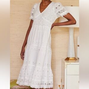 Sail to Sable White Lace maxi